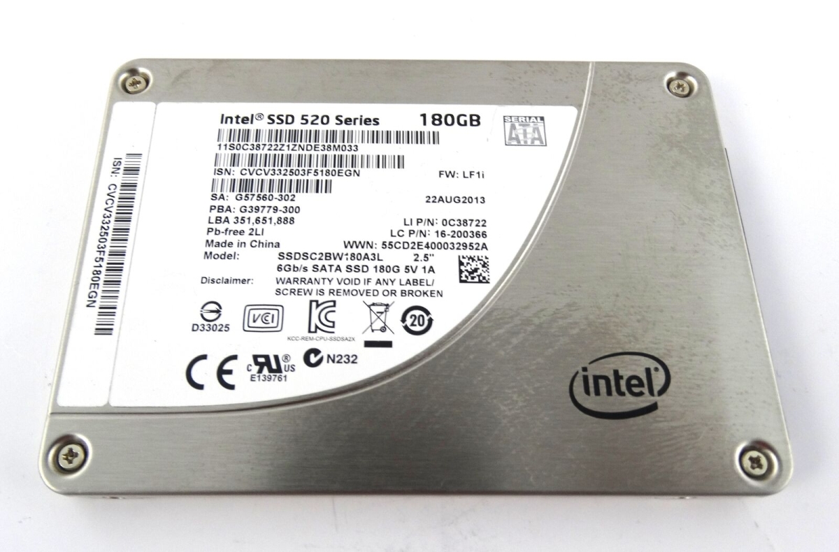 Intel SSD 180GB 520 series